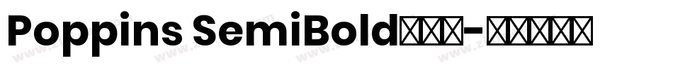Poppins SemiBold手机版字体转换